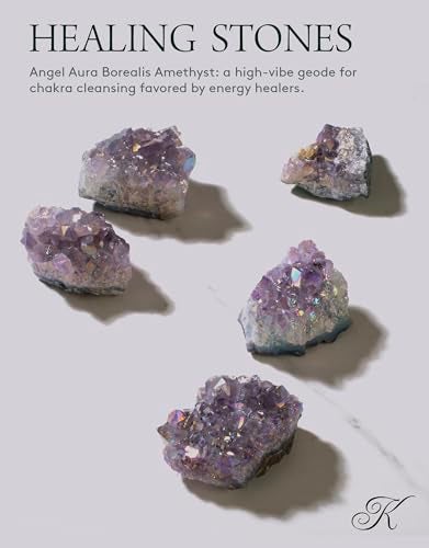 KALIFANO Angel Aura Amethyst Geode – Titanium-Bonded High-Energy Amatista for Reiki, Wicca, Crystal Decor & Metaphysical Gifts – Natural Crystals and Healing Stones (Family Owned) - Image 2