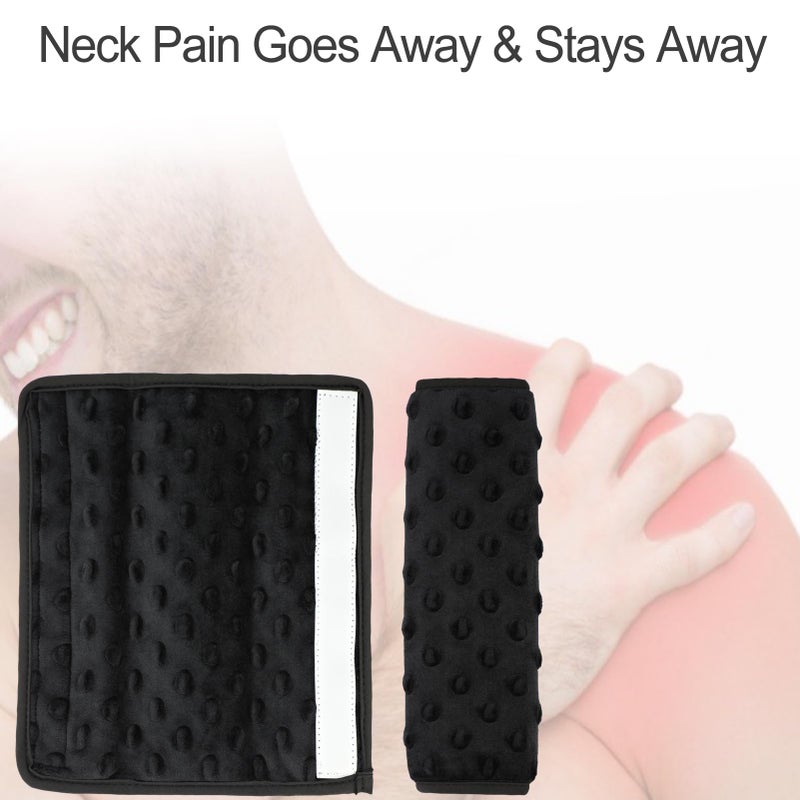 BNRendles Cushioned Arm Sling Padding for Neck Slim Sling Pad Neck Strap Cushion Comfort Shoulder Support Rotator Cuff Surgery Arm Immobilizer Brace Carry Padded Cover Pillow Wrist Hand Injury, Pack of 1 Black - Image 2