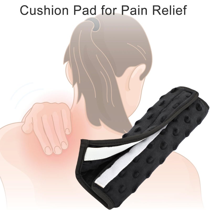 BNRendles Cushioned Arm Sling Padding for Neck Slim Sling Pad Neck Strap Cushion Comfort Shoulder Support Rotator Cuff Surgery Arm Immobilizer Brace Carry Padded Cover Pillow Wrist Hand Injury, Pack of 1 Black - Image 3