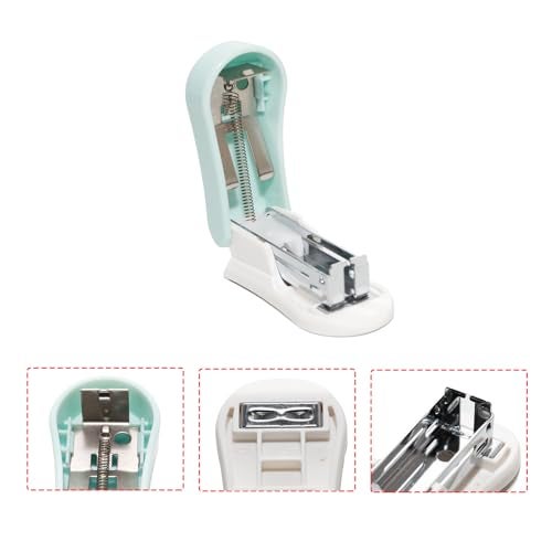 Lilaly 1 Pack Staplers for Desk Staplers, Blue Stapler, Miniature Stapler with Staples Staplers Office, Gift for Student or Office Use (Blue) - Image 4