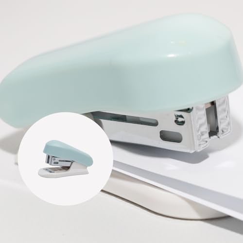 Lilaly 1 Pack Staplers for Desk Staplers, Blue Stapler, Miniature Stapler with Staples Staplers Office, Gift for Student or Office Use (Blue) - Image 3