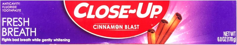 Close Up Anticavity Fluoride Toothpaste, Freshening Cinnamon Burst Gel, 6 oz (170 g) - Image 4
