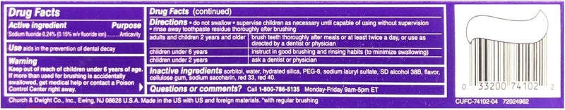 Close Up Anticavity Fluoride Toothpaste, Freshening Cinnamon Burst Gel, 6 oz (170 g) - Image 2