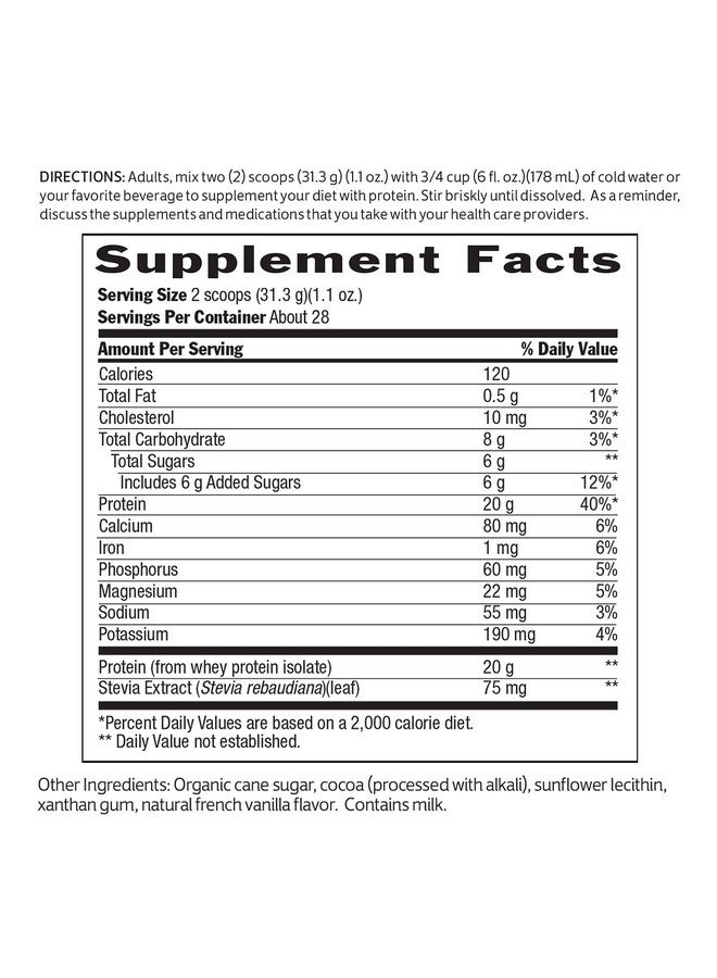 Biochem 100% Whey Isolate Protein - Chocolate Flavor - 30.9 Ounce - Supports Immune Health - Easily Digestible - Refreshing Taste - 20g Vegetarian Protein - Amino Acids… - Image 3