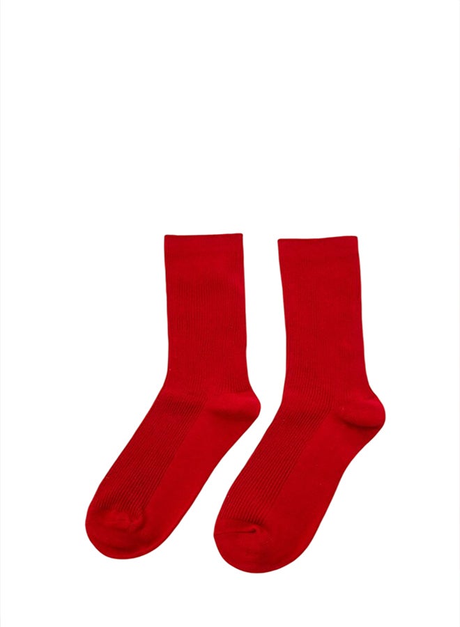 FOREVER 21 Ribbed Crew Socks - Image 1