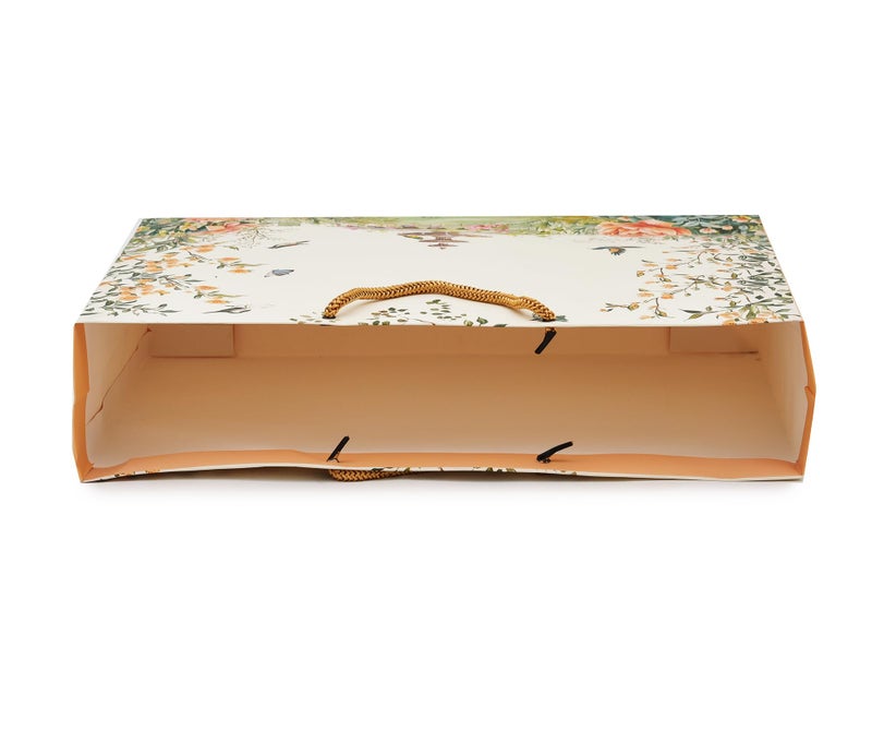 PPJ ® - WEDDING FOUNTAIN FLOWERS (10 Pcs.) (WEDDING) PAPER CARRY BAG, 17 Inch X 13 Inch X 4 Inch for DIWALI/WEDDING/FUNCTION/BIRTHDAY/RETURN GIFTS/CHRISTMAS/GIFT BAGS/GIFT COVERS (Pack of 10) - Image 5