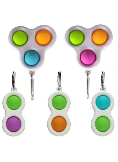 5 Pieces Simple Dimple Fidget Toy Assorted Sensory Toys