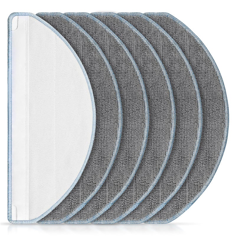 Fenkabs 6 Pack Mop Replacement for iRobot Roomba Combo Essential Robot Vacuum & Mop Y0140 / Y0110 / Q011 / Q012 / Q052/ Roomba 104 / Roomba 105 Combo, Microfiber Washable Mopping Pads - Image 1