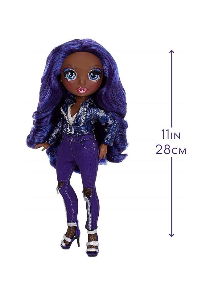 RAINBOW HIGH Fashion Doll Indigo Krystal Bailey  | Material : Plastic | Katze Animal Theme | Bold Fashions | Fashion Dolls | Age Group : 6-12 Years - Image 4