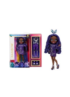RAINBOW HIGH Fashion Doll Indigo Krystal Bailey  | Material : Plastic | Katze Animal Theme | Bold Fashions | Fashion Dolls | Age Group : 6-12 Years  - Image 1