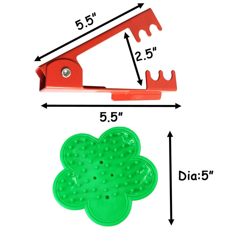 TIHOOD 3PCS Professional Rose Leaf Thorn Stripper Kit Stripping Tool Thorn Remover for Roses & Garden Glove (2 kinds of rose leaf thorn strippers+1 pair glove) - Image 5
