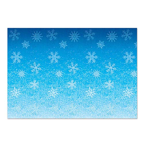 Beistle Snowflake Wall Backdrops 4 x 30 Pack of 2 Photo Backdrop Easy to Adhere Wall Covering Party Decor Winter Backdrop Winter Wonderland Snowflakes Ice Holiday Scene - Image 3