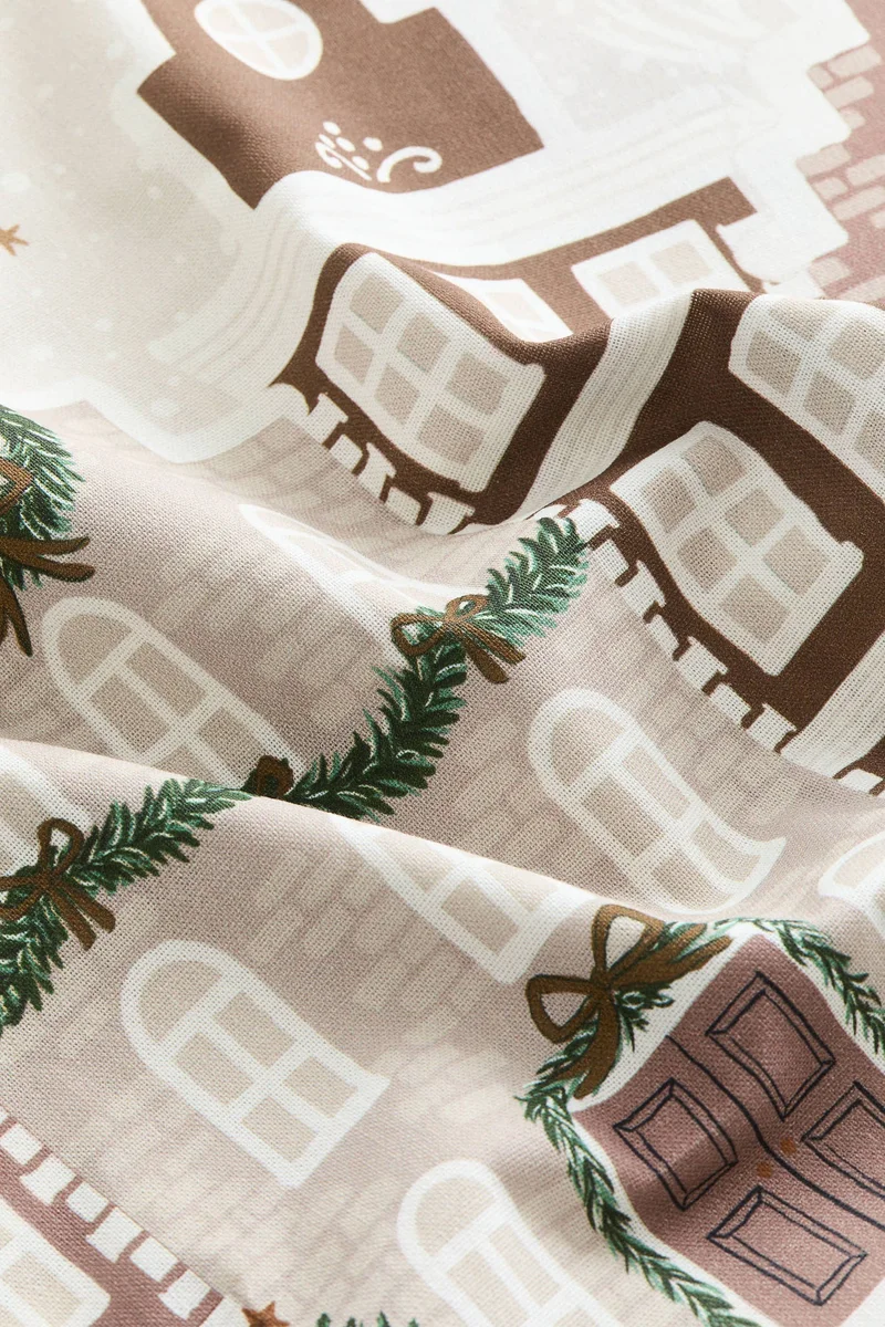 H&M Printed cotton canvas cushion cover