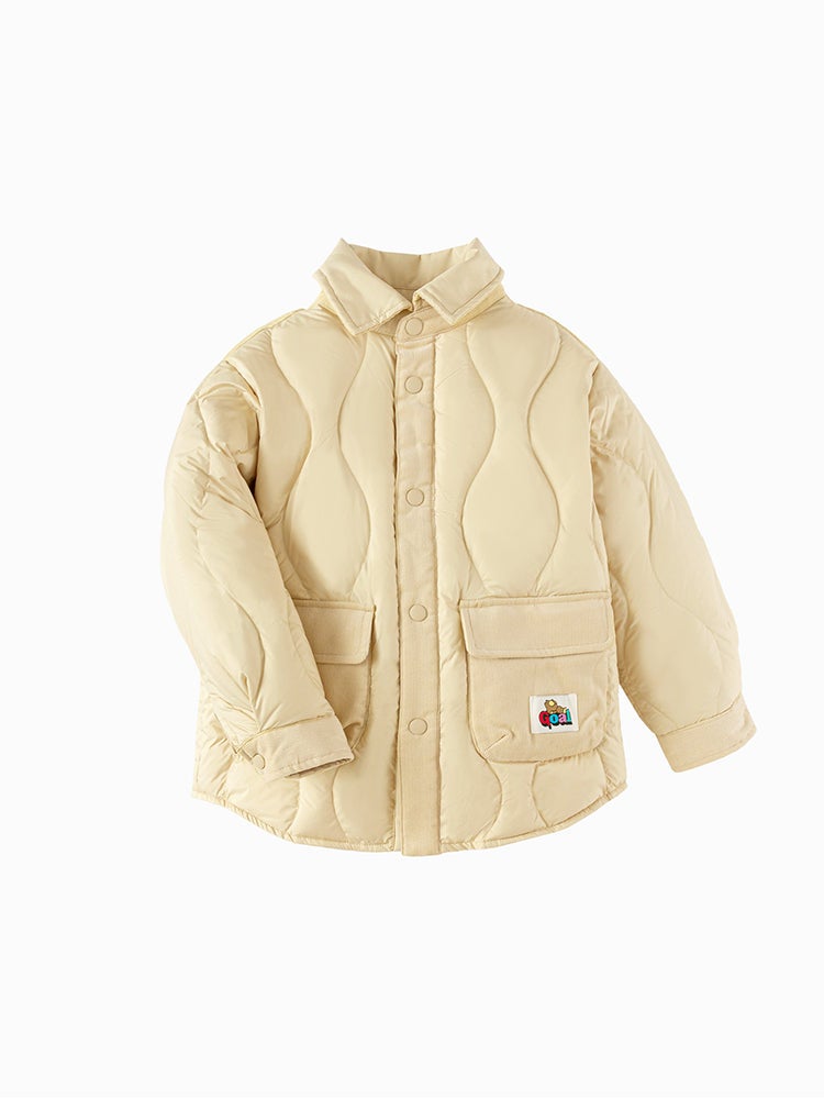 بالابالا معطف شتوي بلون موحد للأولاد - Image 4