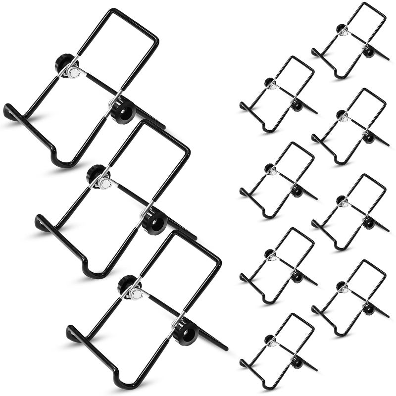 Yinkin 12 Pack Sprouting Stands for Wide and Regular Mouth Mason Jars Canning Jars Holder Stainless Steel Foldable Adjustable Stands for Growing Organic Sprouting