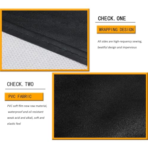 Homsolver 2 Pack Waterproof Rubber Aprons, Heavy Duty Butcher for Men, Chemical Resistant Vinyl Apron, 39" Lightweight Adjustable Plastic Aprons for Dishwashing - Image 5