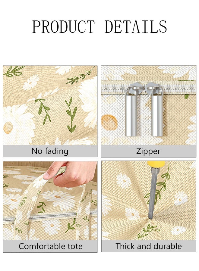 DUNISO 3PCS Wardrobe Clothes Organizer Foldable Closet Storage Organizer for Clothes Jeans Washable Closet Storage Boxes Storage Basket with Carrying Handles Cube Storage Bin for Home Bedroom Office - Image 3