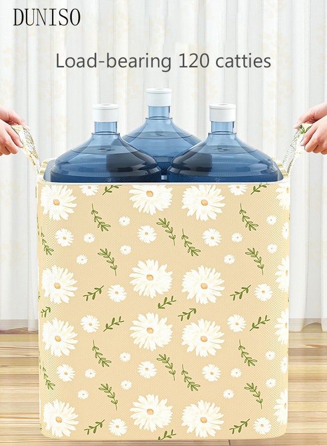 DUNISO 3PCS Wardrobe Clothes Organizer Foldable Closet Storage Organizer for Clothes Jeans Washable Closet Storage Boxes Storage Basket with Carrying Handles Cube Storage Bin for Home Bedroom Office - Image 5