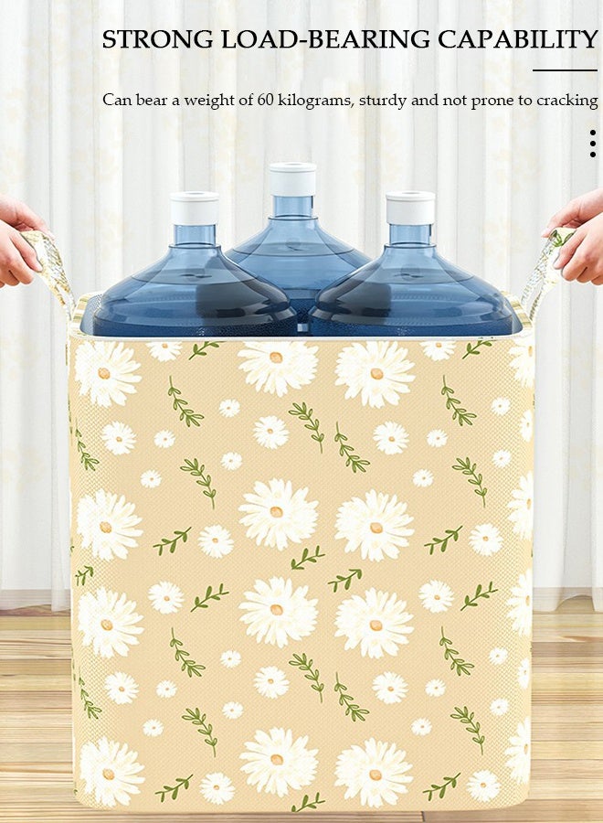 DUNISO 3PCS Wardrobe Clothes Organizer Foldable Closet Storage Organizer for Clothes Jeans Washable Closet Storage Boxes Storage Basket with Carrying Handles Cube Storage Bin for Home Bedroom Office - Image 5