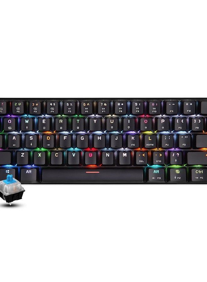 CK62 61 Keys RGB Mechanical Dual Mode Keyboard With OUTEMU Blue Switches - English Black - Image 3