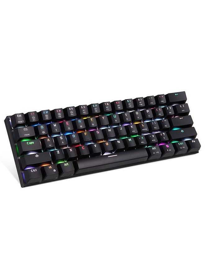 CK62 61 Keys RGB Mechanical Dual Mode Keyboard With OUTEMU Blue Switches - English Black - Image 2