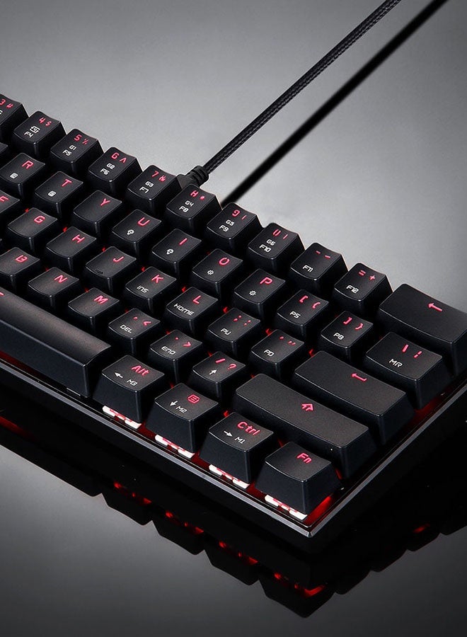 CK62 61 Keys RGB Mechanical Dual Mode Keyboard With OUTEMU Blue Switches - English Black - Image 4