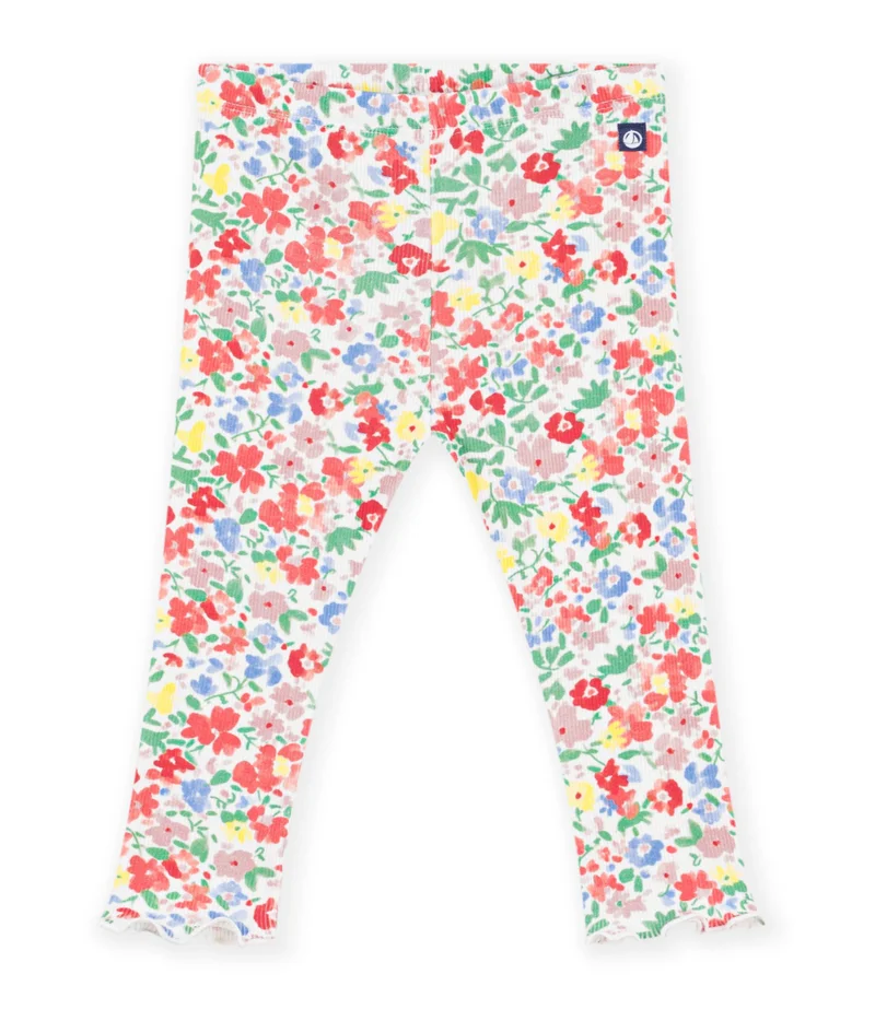 بيتي باتو Babies' Floral Print Cotton Leggings