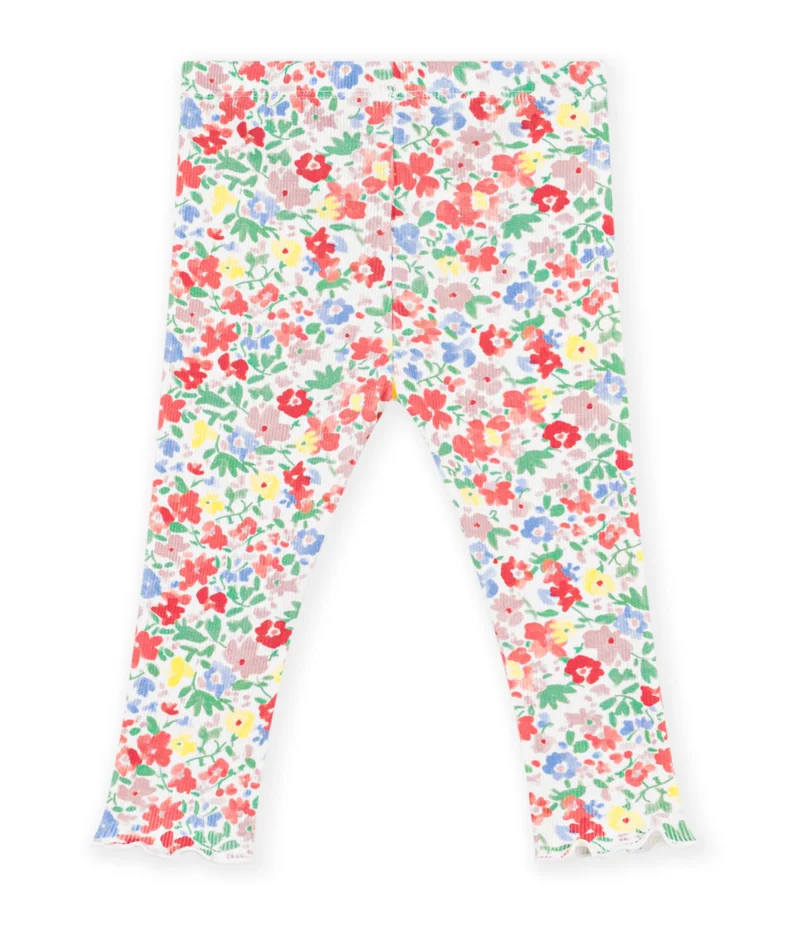 بيتي باتو Babies' Floral Print Cotton Leggings