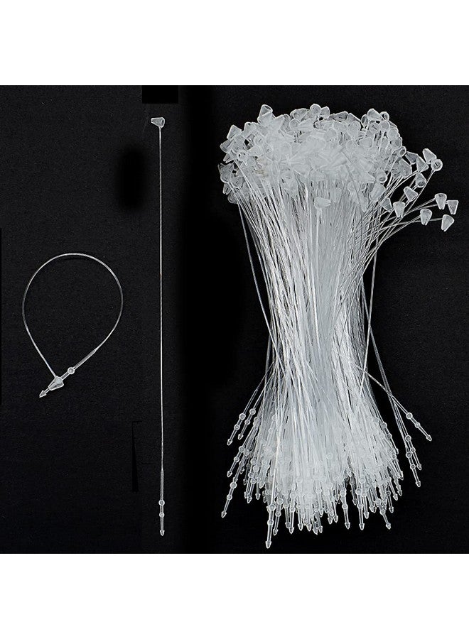 Renashed 2000Pcs Plastic Fastener Hang Tag Snap Lock Pin Security Loop Clothing Price Tags Pins Easy to Tie for Retail Store (7inch) - Image 1