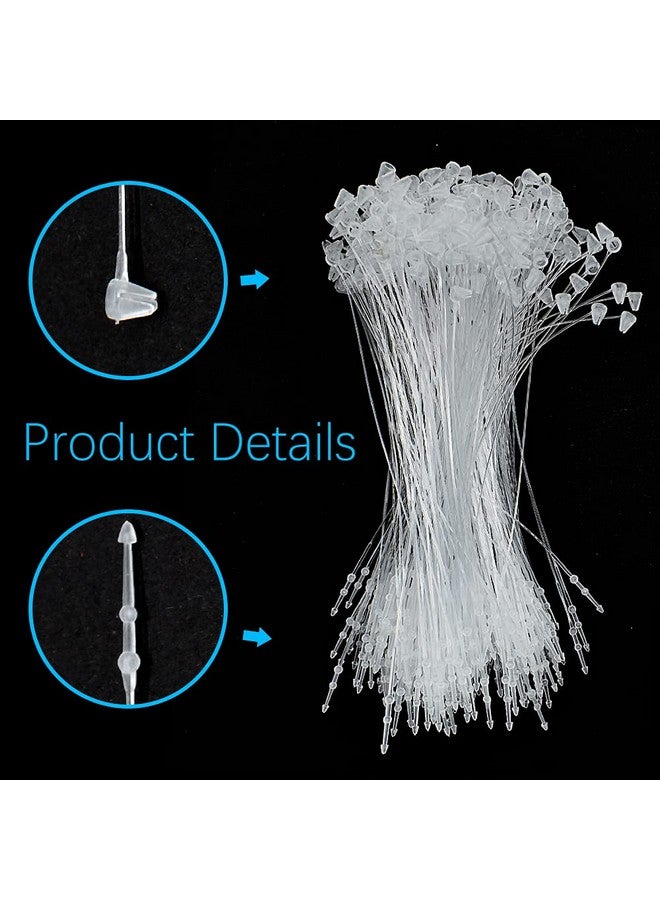 Renashed 2000Pcs Plastic Fastener Hang Tag Snap Lock Pin Security Loop Clothing Price Tags Pins Easy to Tie for Retail Store (7inch) - Image 3