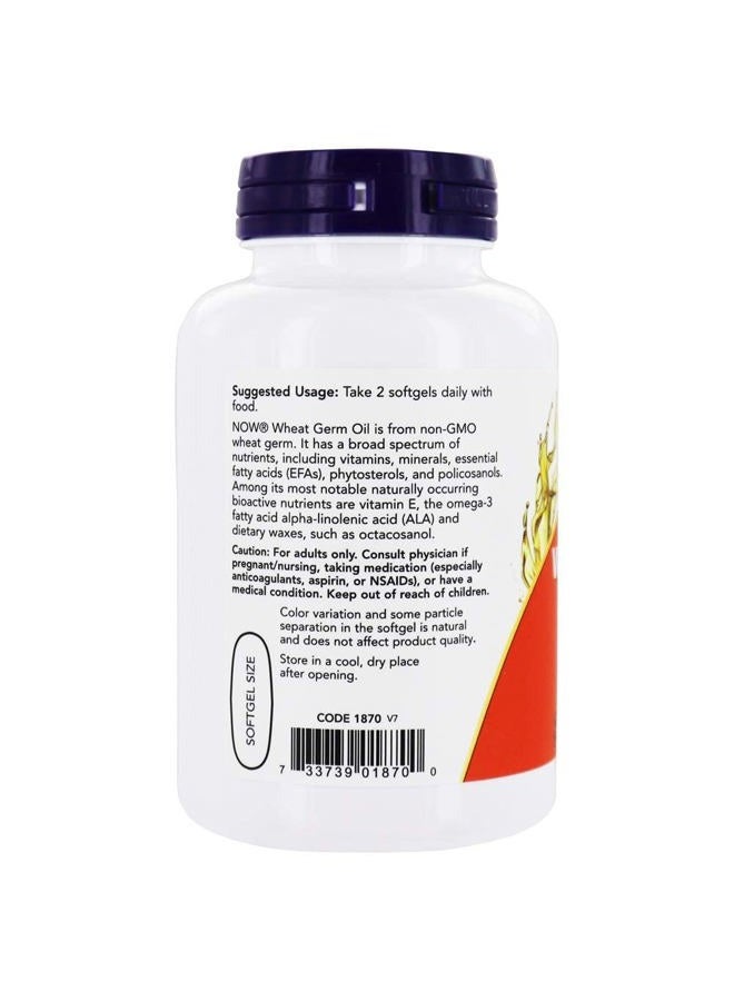now Foods Wheat Germ Oil - 1130mg 100 Softgels - Image 4