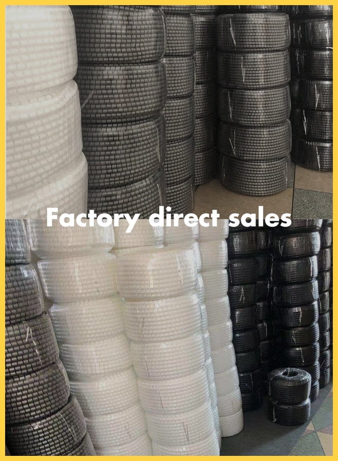 CHOWROAD 3mx28mm- Coiled Tube Cable Sleeve , Black - Flexible Cable Organizer for Home Office, TV, PC, and Car, Durable Wire Management Sleeve for HDMI, USB, Power Cords,  comes with a cable management clip（Black） - Image 3