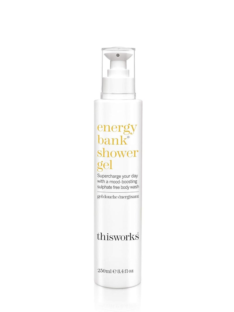 THISWORKS Energy Bank Shower Gel Supercharge Energy Clean  Hydrate Skin 250ml  84 fl oz