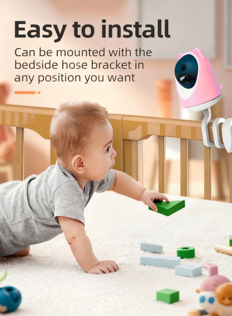 ليتينج جهاز مراقبة الأطفال اللاسلكي مع شاشة LCD ورؤية ليلية ومستشعر درجة الحرارة - Image 3