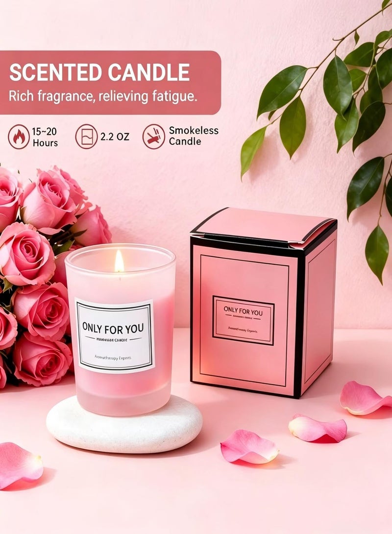 Nestvel Pink Spa Gift Set，Relaxing Self Care Gift Box with Eye Mask，Candle，Bath Bomb，Wine Tumbler，The Best Present Choice for a Lady's Birthday Gift, Valentine's Day Gift, Ramadan Gift, and Wedding Anniversary. - Image 3