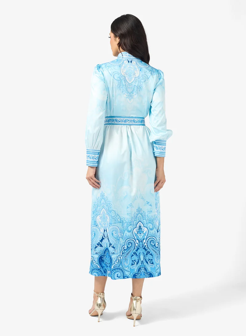 Khizana Abstract Print Dress