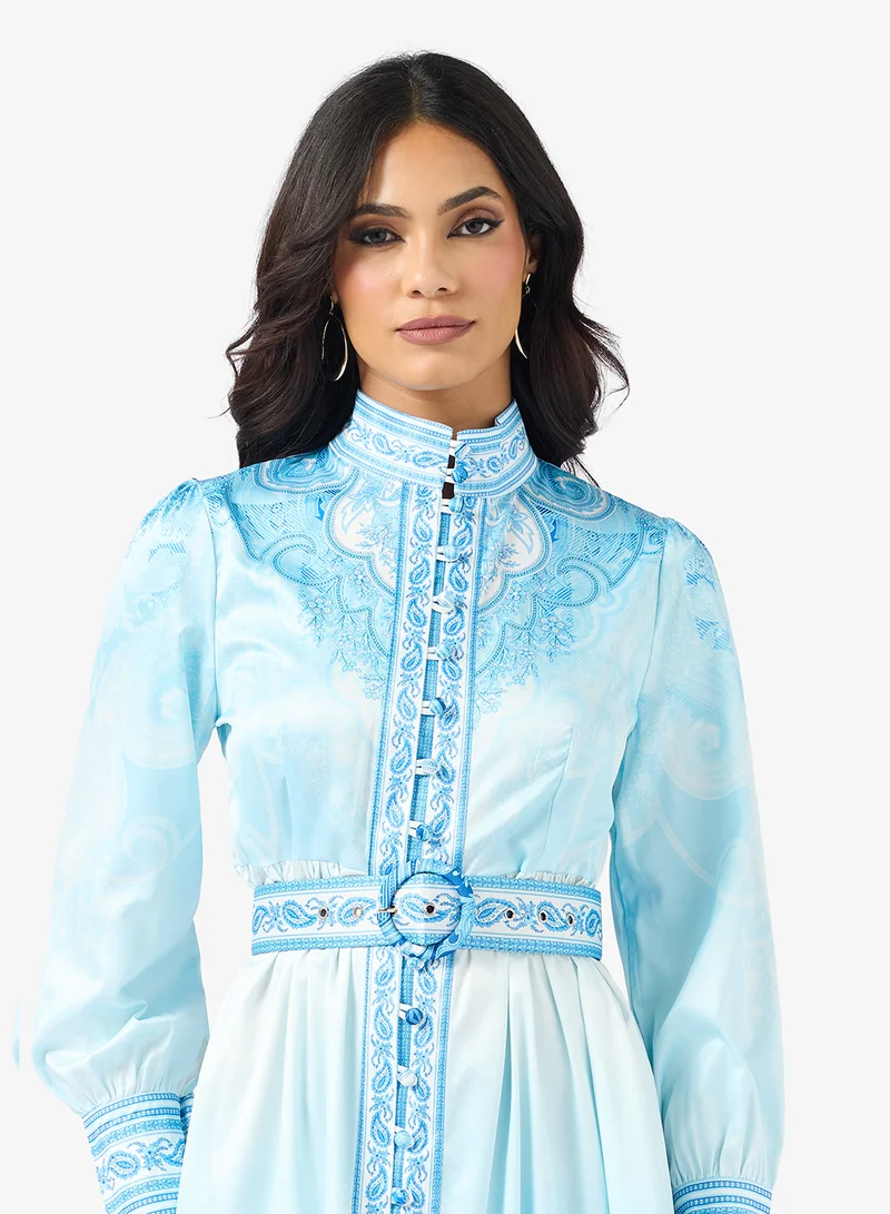 Khizana Abstract Print Dress