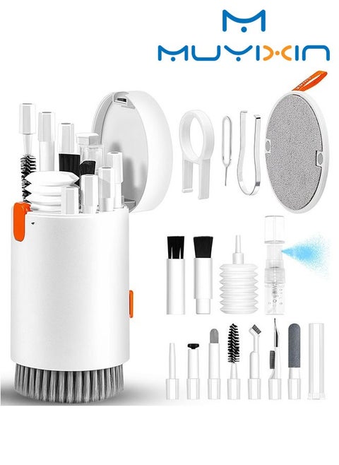 Cleaner Kit For Laptop Phone Screen , Computer Keyboard Brush Cleaning Spray, 20-In-1 Electronic Device Clean Tool For Camera Pc Monitor Earbud Tv Tablet Car Screens