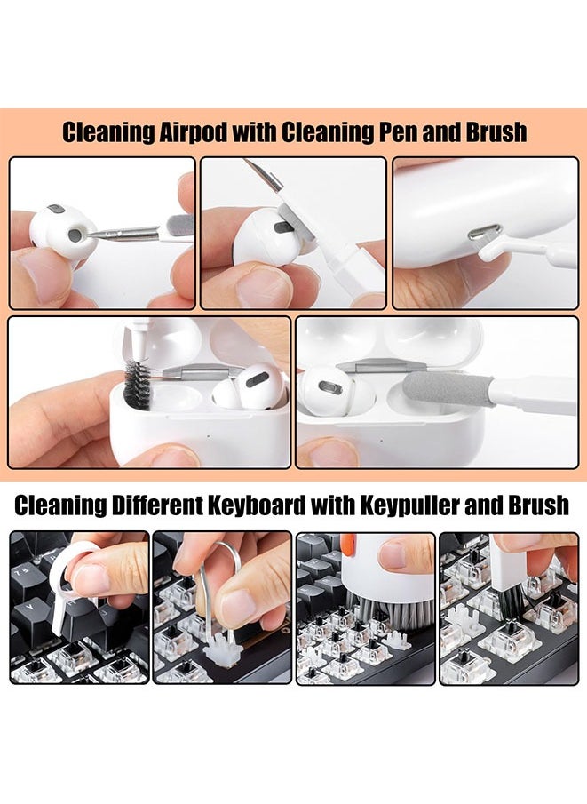 Cleaner Kit For Laptop Phone Screen , Computer Keyboard Brush Cleaning Spray, 20-In-1 Electronic Device Clean Tool For Camera Pc Monitor Earbud Tv Tablet Car Screens