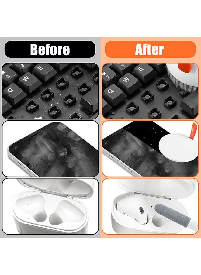 Cleaner Kit For Laptop Phone Screen , Computer Keyboard Brush Cleaning Spray, 20-In-1 Electronic Device Clean Tool For Camera Pc Monitor Earbud Tv Tablet Car Screens