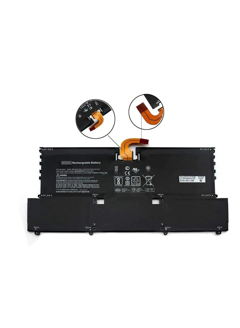 Terabyte 7.7V 42Wh 4950mAh SO04XL S004XL HSTNN-IB7J TPN-C127 Replacement Laptop Battery Compatible for HP Spectre 13 13-V001NJ 13-V005UR 13-V009TU - Image 2
