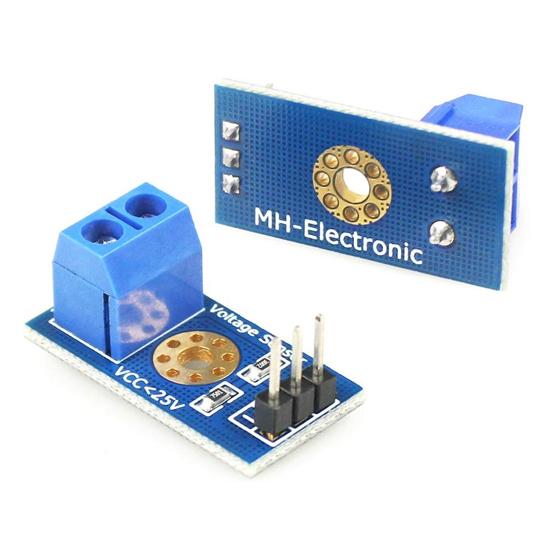 WayinTop 2pcs ACS712 Hall Effect Current Sensor Module 30A Range ACS712 Module + 2pcs Voltage Sensor Module DC0-25V Voltage Tester Terminal Sensor for Arduino - Image 5