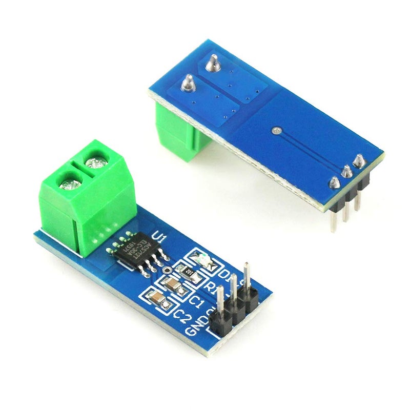 WayinTop 2pcs ACS712 Hall Effect Current Sensor Module 30A Range ACS712 Module + 2pcs Voltage Sensor Module DC0-25V Voltage Tester Terminal Sensor for Arduino - Image 4