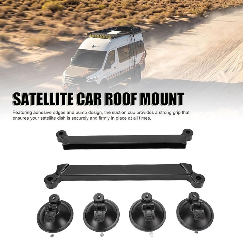 FTVOGUE ABS سقف السيارة طبق القمر الصناعي جبل شفط كيت ل RV SUV الاستخدام في الهواء الطلق - Image 4