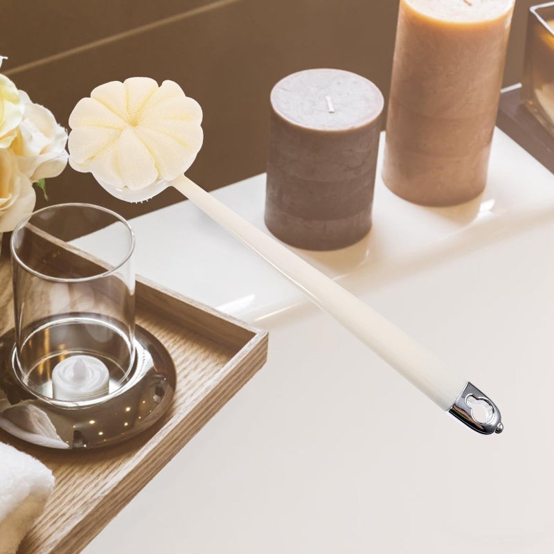 Long Handle Double Sided Bath Brush for Exfoliation and Back Cleansing with Soft Bristles - Image 5