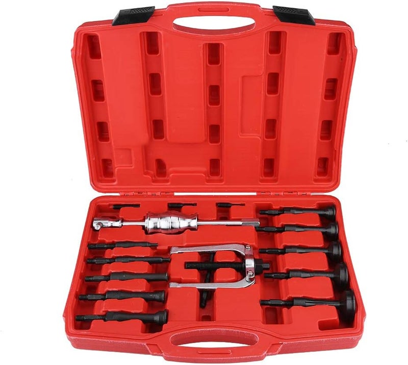 cheekyglo 16pcs Inner Bearing Puller, Car Disassemble Bearing Blind Hole Remover Extractor Set Slide Hammer Tool Kit - Image 1