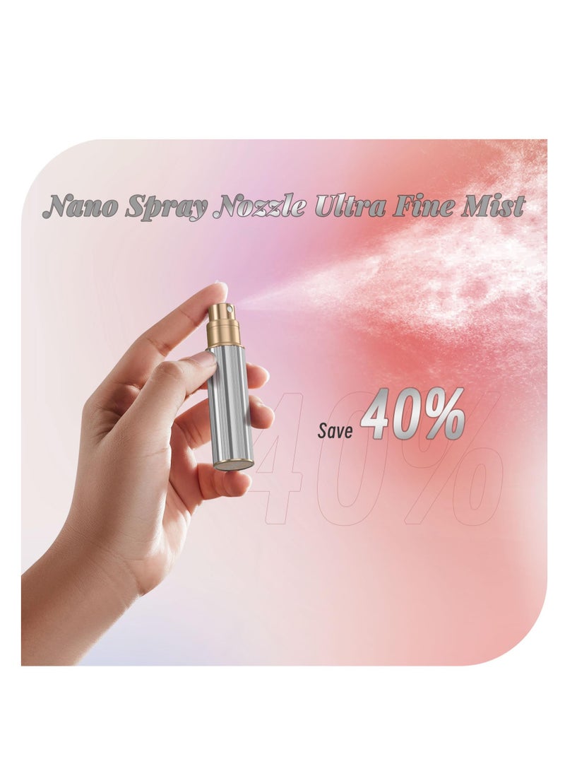 Excefore Perfume Travel Refillable Bottle, 5ml Atomizer Perfume Spray Bottle for Travel, Bottom-Filling Fragrances Perfumes Atomizer, Empty Travel Cologne Sprayer Bottles Refillable (Silver) - Image 5