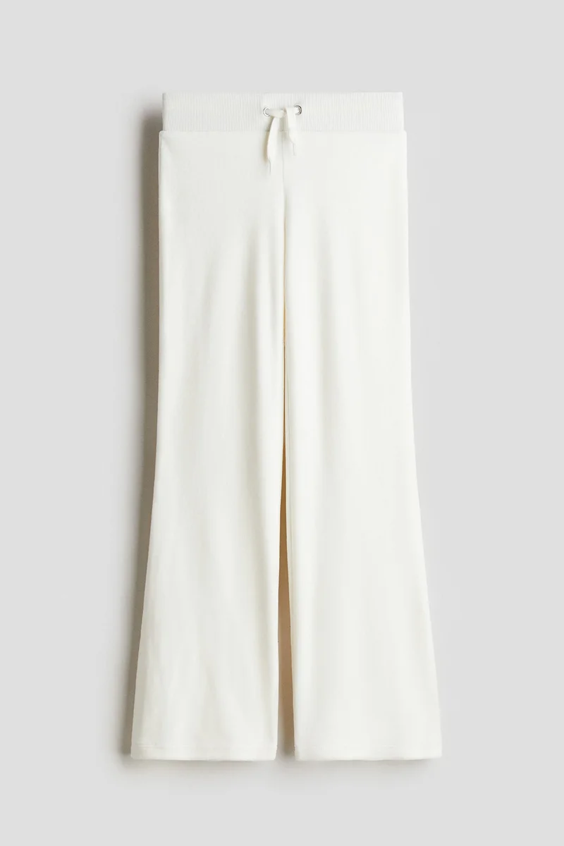 H&M Flared velour joggers