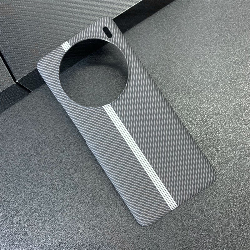 Suitable for vivoX100pro Phone Case Track Carbon Fiber lQ00 Neo9 Trend iqoo12 Simple Protective Case - Image 1
