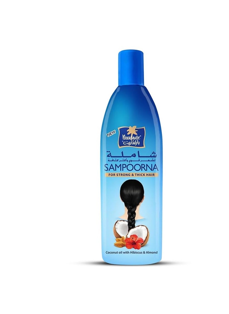 Parachute Parachute Sampoorna Coconut Hair Oil with Hibiscus & Almond| For Thick, Strong & Nourished Hair| All Hair Types| 10.1 fl oz  - Image 1